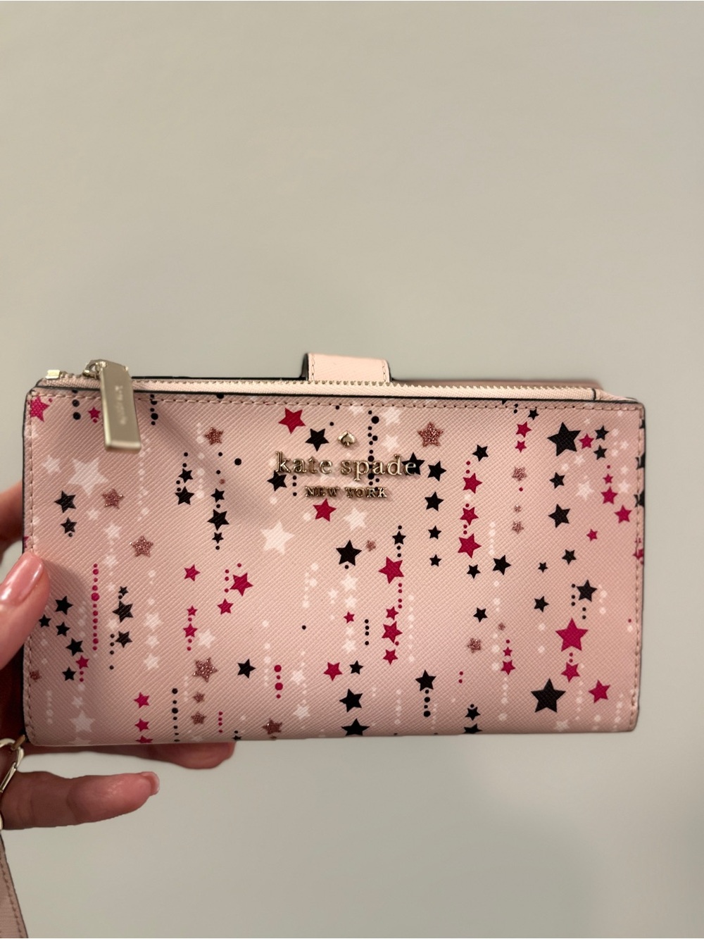 โจ Kate Spade New York Staci Twinkle Stars Phone Wallet Wristlet - Picture 2 of 9